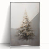 Winter Wonderland Christmas Wall Art – Elegant Snowy Tree