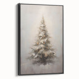 Winter Wonderland Christmas Wall Art – Elegant Snowy Tree