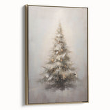 Winter Wonderland Christmas Wall Art – Elegant Snowy Tree