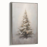 Winter Wonderland Christmas Wall Art – Elegant Snowy Tree