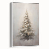 Winter Wonderland Christmas Wall Art – Elegant Snowy Tree