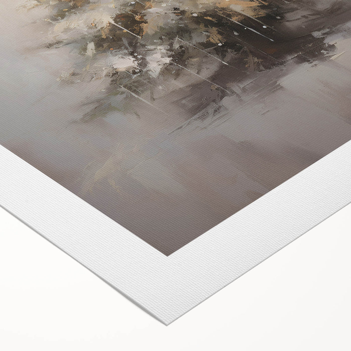 Winter Wonderland Christmas Wall Art – Elegant Snowy Tree