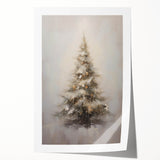 Winter Wonderland Christmas Wall Art – Elegant Snowy Tree