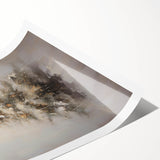 Winter Wonderland Christmas Wall Art – Elegant Snowy Tree