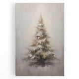 Winter Wonderland Christmas Wall Art – Elegant Snowy Tree