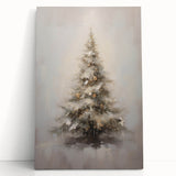 Winter Wonderland Christmas Wall Art – Elegant Snowy Tree