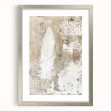 Delicate Feather - Easter Wall Art, Easter Canvas Prints, Home Decor