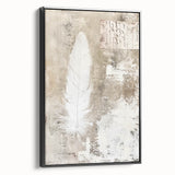 Delicate Feather - Easter Wall Art, Easter Canvas Prints, Home Decor
