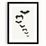 Flying Bats Halloween Wall Art - Spooky Halloween Wall Decorations