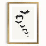Flying Bats Halloween Wall Art - Spooky Halloween Wall Decorations