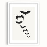 Flying Bats Halloween Wall Art - Spooky Halloween Wall Decorations