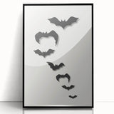 Flying Bats Halloween Wall Art - Spooky Halloween Wall Decorations