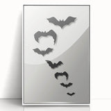 Flying Bats Halloween Wall Art - Spooky Halloween Wall Decorations