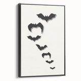 Flying Bats Halloween Wall Art - Spooky Halloween Wall Decorations