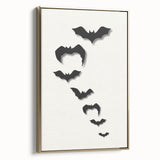 Flying Bats Halloween Wall Art - Spooky Halloween Wall Decorations