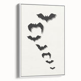 Flying Bats Halloween Wall Art - Spooky Halloween Wall Decorations
