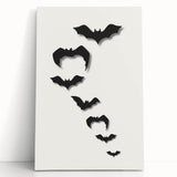 Flying Bats Halloween Wall Art - Spooky Halloween Wall Decorations