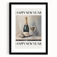 Elegant Champagne Celebration - New Year Wall Art Print