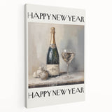 Elegant Champagne Celebration - New Year Wall Art Print