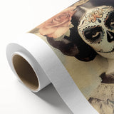 Vintage Sugar Skull Woman – Día de los Muertos Wall Art