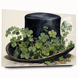 Leprechaun Hat – Shamrocks St. Patrick’s Day Wall Art Print