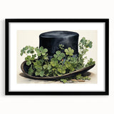 Leprechaun Hat – Shamrocks St. Patrick’s Day Wall Art Print