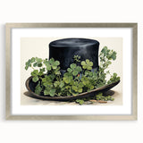 Leprechaun Hat – Shamrocks St. Patrick’s Day Wall Art Print