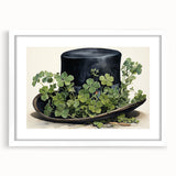 Leprechaun Hat – Shamrocks St. Patrick’s Day Wall Art Print