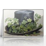 Leprechaun Hat – Shamrocks St. Patrick’s Day Wall Art Print
