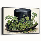 Leprechaun Hat – Shamrocks St. Patrick’s Day Wall Art Print