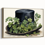 Leprechaun Hat – Shamrocks St. Patrick’s Day Wall Art Print