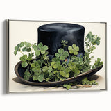 Leprechaun Hat – Shamrocks St. Patrick’s Day Wall Art Print