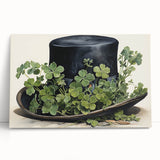 Leprechaun Hat – Shamrocks St. Patrick’s Day Wall Art Print