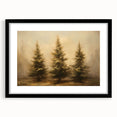 Rustic Pine Trees - Thanksgiving Wall Hangings Canvas
