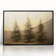 Rustic Pine Trees - Thanksgiving Wall Hangings Canvas