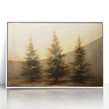 Rustic Pine Trees - Thanksgiving Wall Hangings Canvas