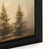 Rustic Pine Trees - Thanksgiving Wall Hangings Canvas