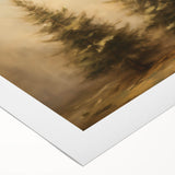 Rustic Pine Trees - Thanksgiving Wall Hangings Canvas