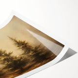 Rustic Pine Trees - Thanksgiving Wall Hangings Canvas