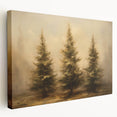 Rustic Pine Trees - Thanksgiving Wall Hangings Canvas