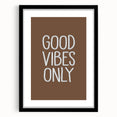 Good Vibes Only - Boys Wall Art Prints Kids Room Decor