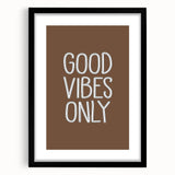 Good Vibes Only - Boys Wall Art Prints Kids Room Decor