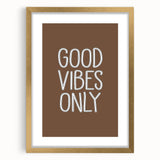 Good Vibes Only - Boys Wall Art Prints Kids Room Decor