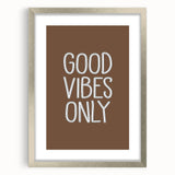 Good Vibes Only - Boys Wall Art Prints Kids Room Decor