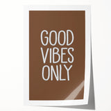Good Vibes Only - Boys Wall Art Prints Kids Room Decor