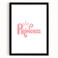 Princess Wall Art – Girls Bedroom and Nursery Decor