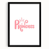 Princess Wall Art – Girls Bedroom and Nursery Decor
