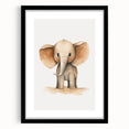 Cute Baby Elephant Nursery Wall Art - Baby Room Decor Print