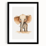 Cute Baby Elephant Nursery Wall Art - Baby Room Decor Print