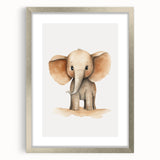 Cute Baby Elephant Nursery Wall Art - Baby Room Decor Print
